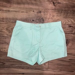Pastel green shorts